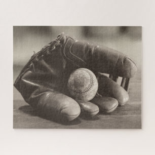 Baseball Nostalgia - Mitt en Baseball Legpuzzel