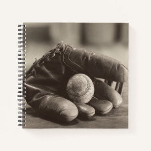 Baseball Nostalgia - Mitt en Baseball Notitieboek