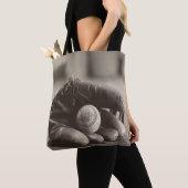 Baseball Nostalgia - Mitt en Baseball Tote Bag (Dichtbij)