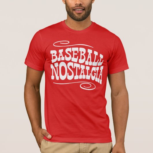 Baseball Nostalgia Red T-shirt (Voorkant)