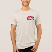 Baseball Nostalgie Logo & Hek Tri-Blend Shirt (Voorkant)