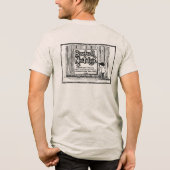 Baseball Nostalgie Logo & Hek Tri-Blend Shirt (Achterkant)