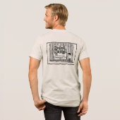 Baseball Nostalgie Logo & Hek Tri-Blend Shirt (Voorkant)