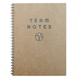 Baseball Notes- for Coaches, Players & Fans Notitieboek