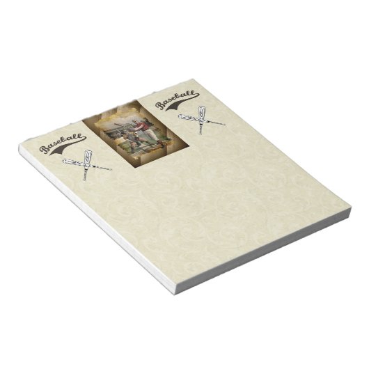 Baseball: Notitieblok (Schuin)