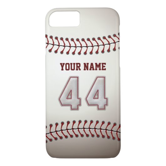 Baseball Number 44 met Jouw naam - Moderne zedelij Case-Mate iPhone Case (Achterkant)