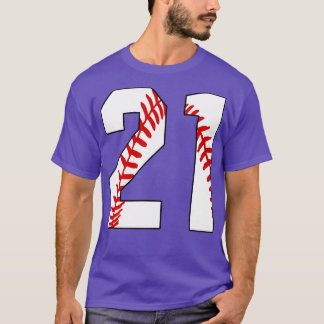 Baseball Nummer 21 21 Baseball Jersey Favoriet PL T-shirt