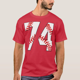 Baseball Nummer 74 74 Baseball Jersey Favoriet PL T-shirt