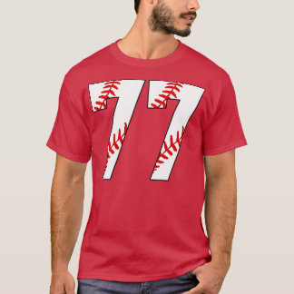Baseball Nummer 77 77 Baseball Jersey Favoriet PL T-shirt