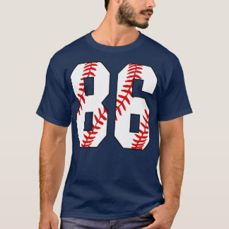 Baseball Nummer 86 86 Baseball Jersey Favoriet PL T-shirt