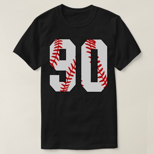 Baseball Nummer 90 90 Baseball Jersey Favoriet PL T-shirt (Design voorkant)