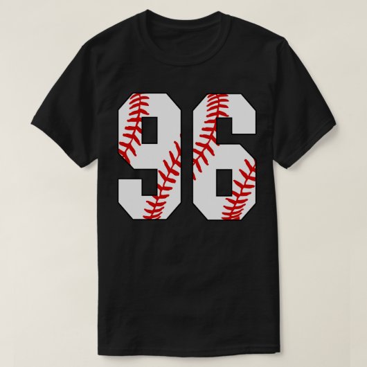 Baseball Nummer 96 96 Baseball Jersey Favoriet PL T-shirt (Design voorkant)