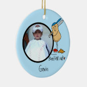 Baseball Nut Photo Ornament (Rechts)