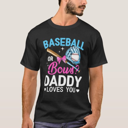 Baseball of Beukenpappie houdt van je gender onthu T-shirt (Voorkant)