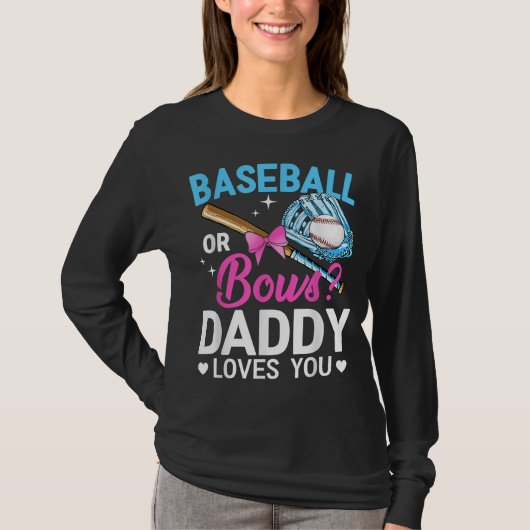 Baseball of Beukenpappie houdt van je gender onthu T-shirt (Voorkant)