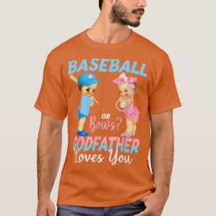 Baseball of Beuws Godfather houdt van je Baby R T-shirt