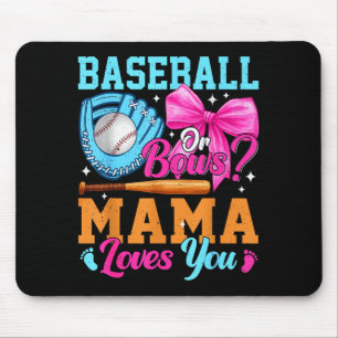 Baseball Of Bogen Je Mama Houdt Van Jou Geslacht O Muismat