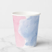 Baseball of bogen laten zien papieren bekers (Achterkant)