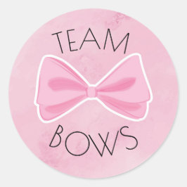 Baseball of bogen laten zien ronde sticker