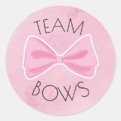 Baseball of bogen laten zien ronde sticker (Voorkant)