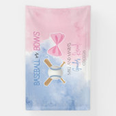 Baseball of bogen laten zien spandoek (Verticaal)