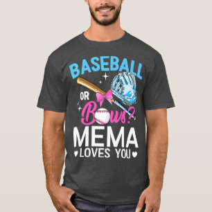 Baseball of Bokes Mema houdt van je geslacht en on T-shirt
