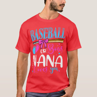 Baseball of Bokes Nana houdt van je roze of blauwe T-shirt