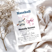 Baseball of Bows Blauw of Roze Geslacht Onthullen Kaart