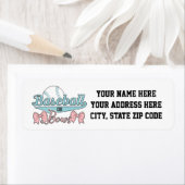 Baseball of Bows Geslacht onthullen Adresetiketten Etiket (Insitu)