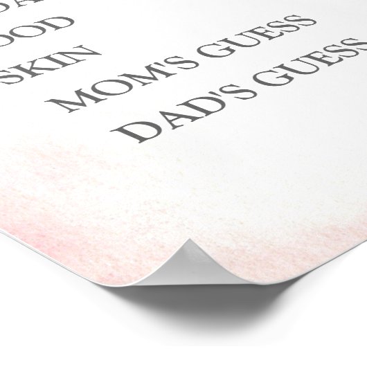 Baseball of Bows Geslacht Onthullen Oude Vrouwen V Poster (Hoek)