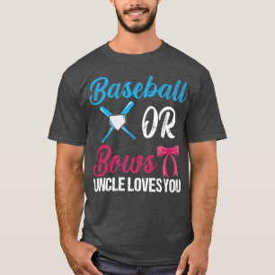 Baseball of bows oom houdt van je grappige seksrev t-shirt