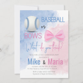 Baseball of Bows, uitnodiging voor genderonthullin