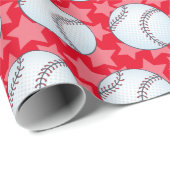  Baseball of Softball Cadeaupapier (Rol Hoek)