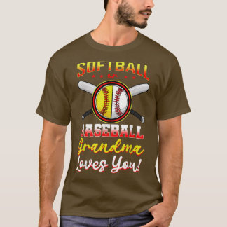 Baseball of Softball Grandma houdt van je seksreve T-shirt