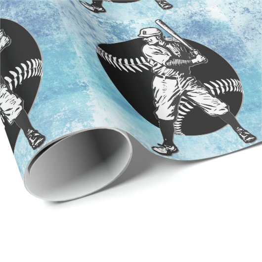 Baseball: omlooppapier cadeaupapier (Rol Hoek)