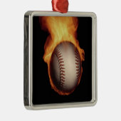 Baseball on Fire Ornament (Rechts)