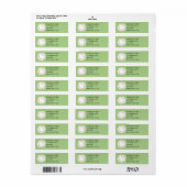 Baseball on Green Adresetiketten Etiket (Full Sheet)
