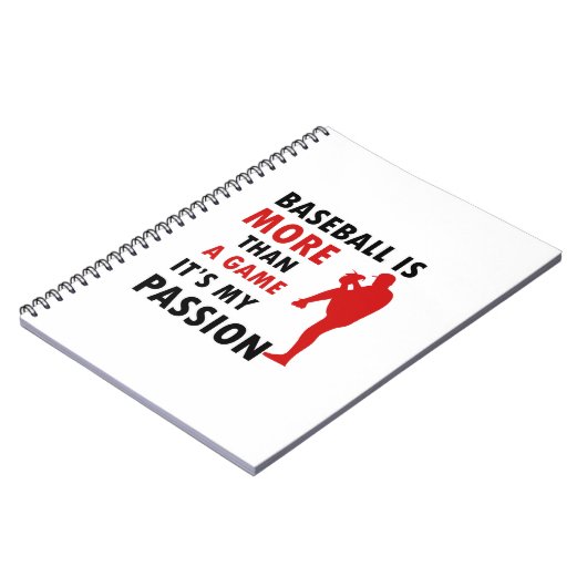 BASEBALL-ONTWERP NOTITIEBOEK (Linkerzijde)