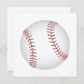 Baseball-ontwerphonkbal met aangepaste BG-kleur Feestdagenkaart (Voorkant / Achterkant)