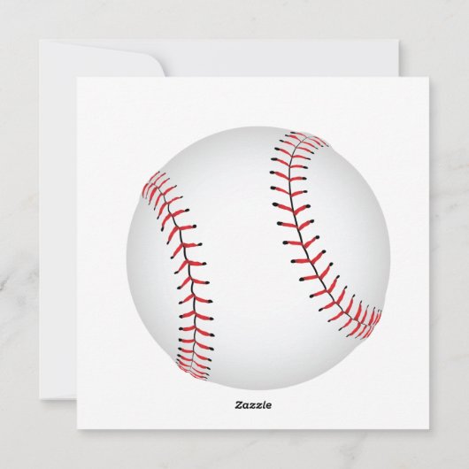 Baseball-ontwerphonkbal met aangepaste BG-kleur Feestdagenkaart (Achterkant)