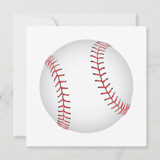 Baseball-ontwerphonkbal met aangepaste BG-kleur Feestdagenkaart