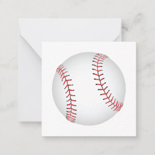 Baseball-ontwerphonkbal met aangepaste BG-kleur Notitiekaartje