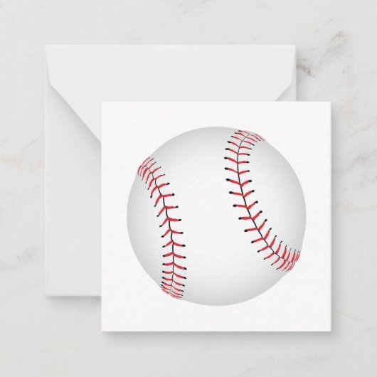 Baseball-ontwerphonkbal met aangepaste BG-kleur Notitiekaartje (Voorkant)