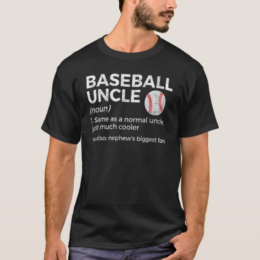 Baseball oom Definition Nephew's grootste ventilat T-shirt (Voorkant)