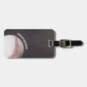 Baseball op maat bagagelabel (Voorkant horizontaal)