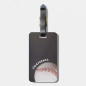 Baseball op maat bagagelabel (Achterkant verticaal)
