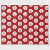 Baseball op maat cadeaupapier (Vlak)