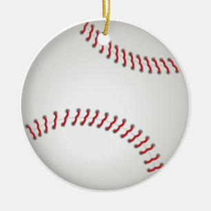 Baseball - op maat gesneden versiering keramisch ornament
