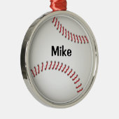 Baseball - op maat gesneden versiering metalen ornament (Rechts)