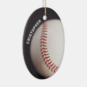 Baseball op maat keramisch ornament (Rechts)